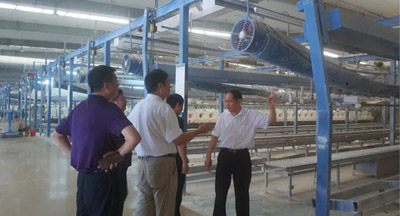 河南省長葛市考察團蒞臨申鷺達衛(wèi)浴考察